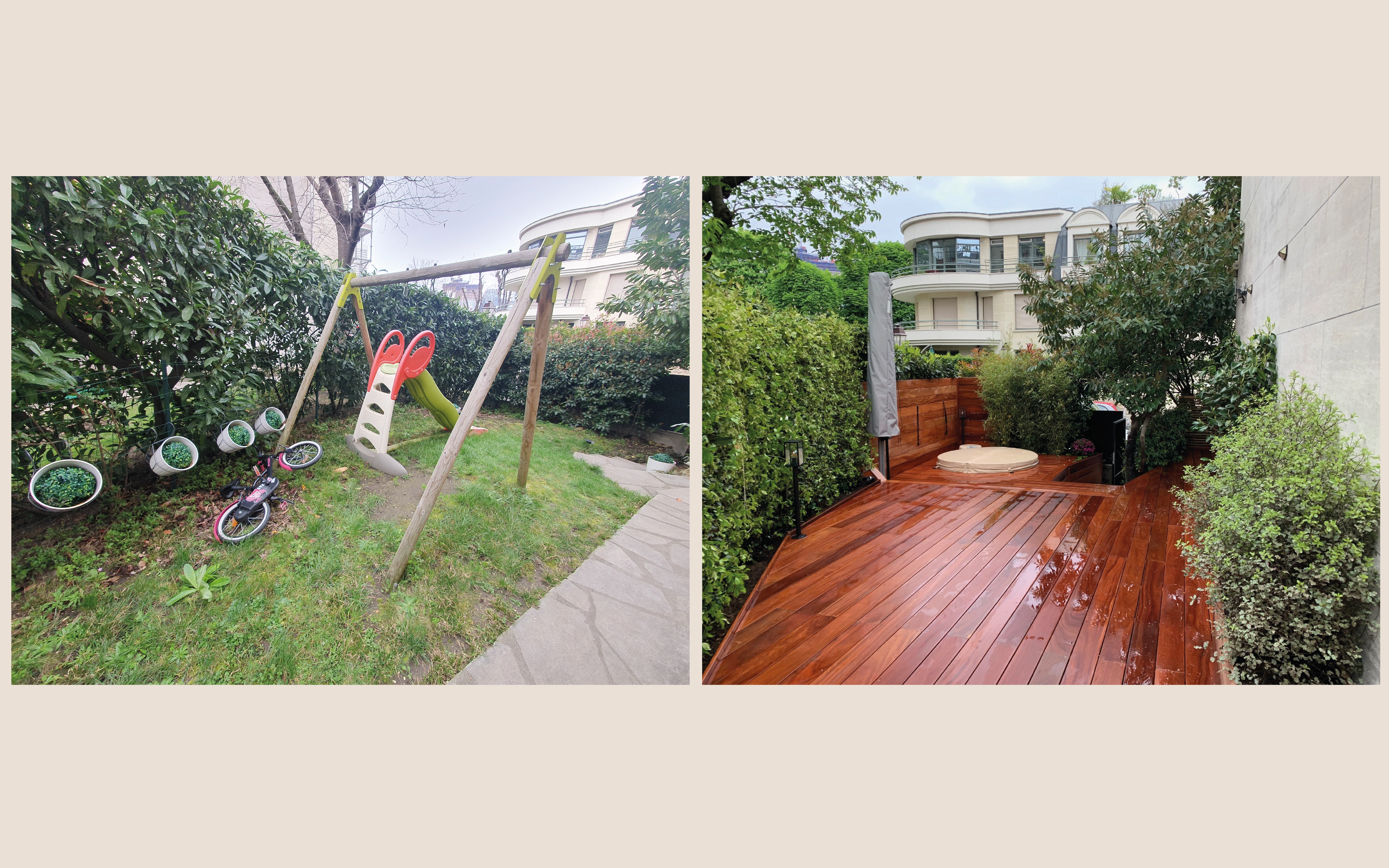 Rez de jardin à Neuilly