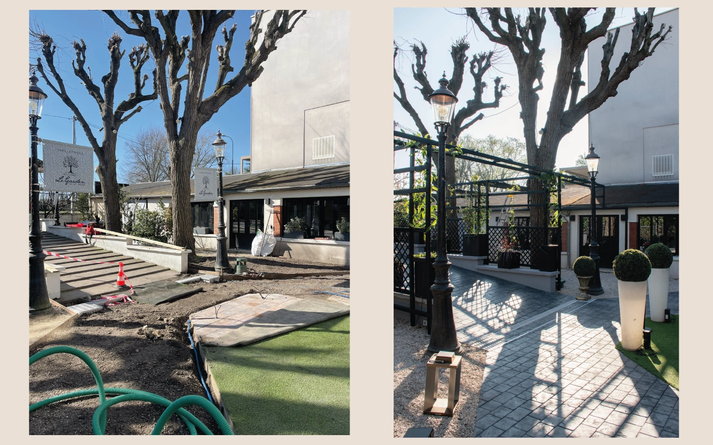 Terrasse de restaurant à Saint Maur